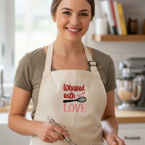 whisked with love apron