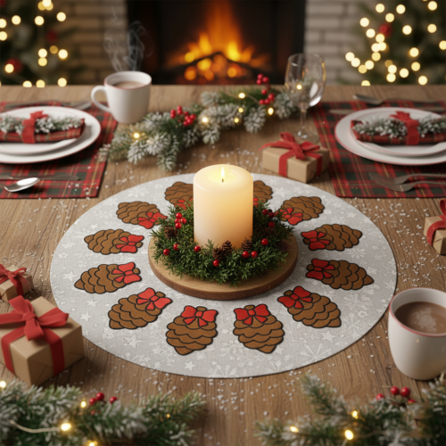 pine cone table topper