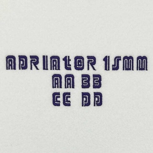 Adriator elf font sewout
