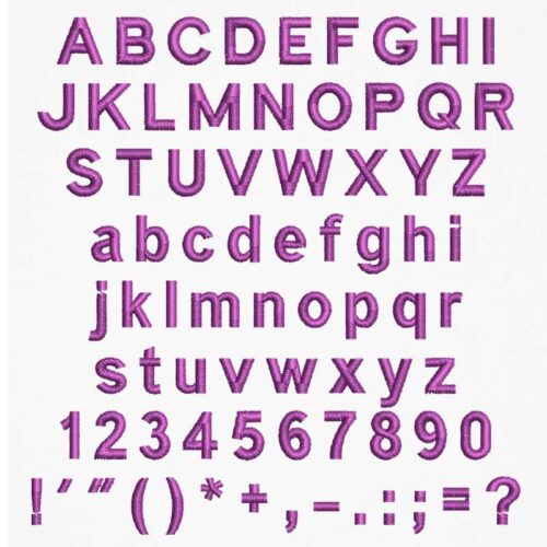 Basic Block ELF Font