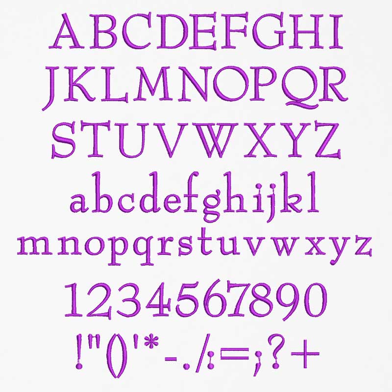 Bernhard Mod 25mm ELF font