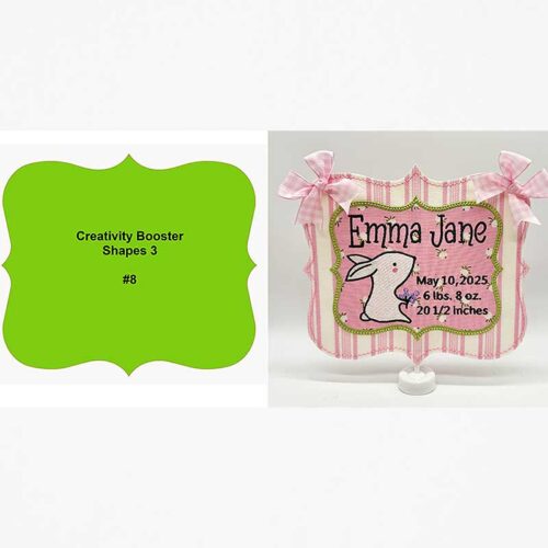 Creativity Booster Shapes 3 birth announcement