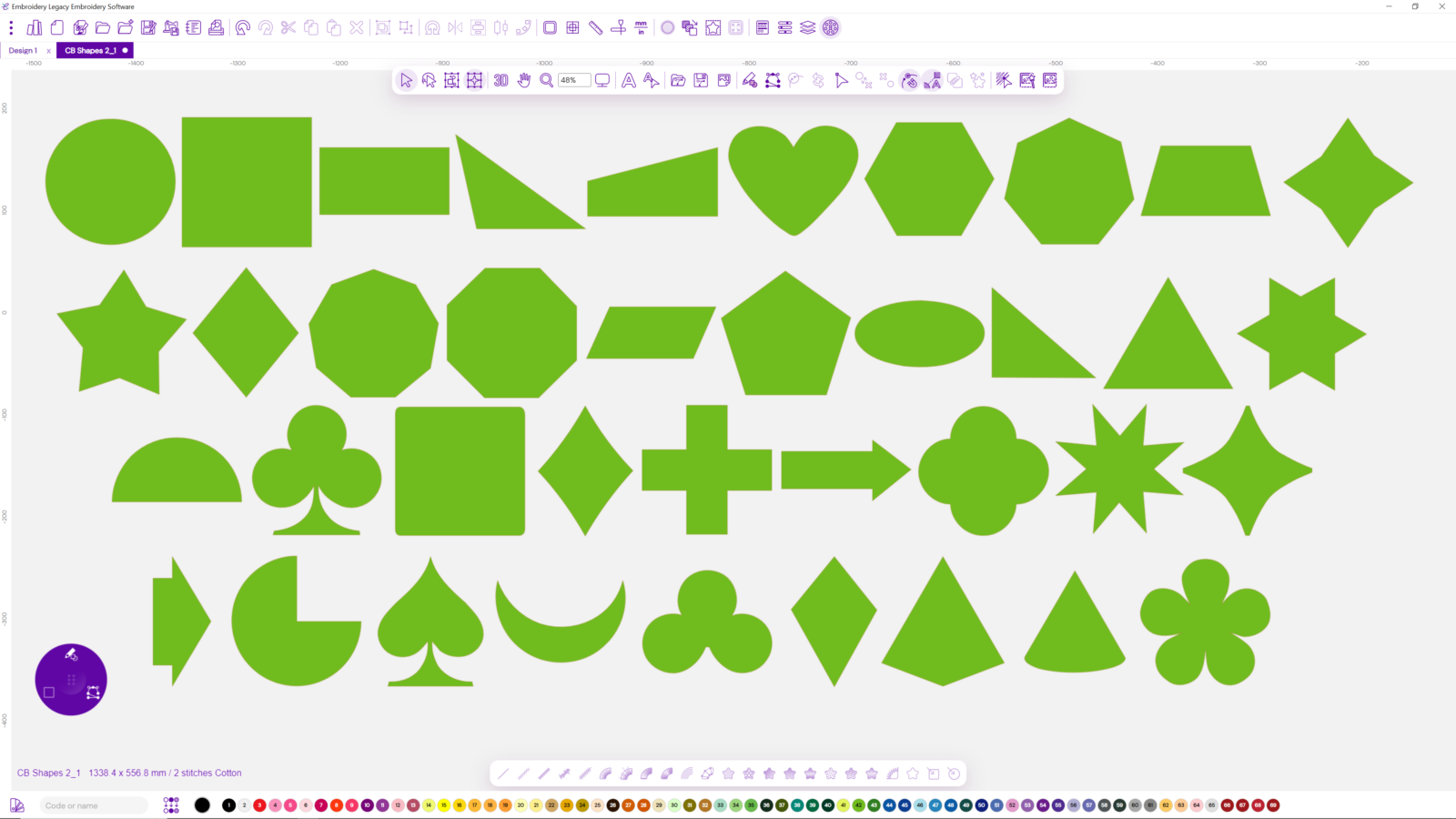 Vector Software Shape Legacy Software Creativity Booster: Shapes 2 | Embroidery Legacy