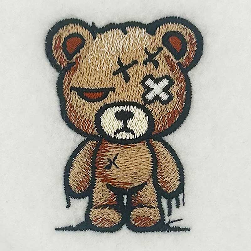 Chibi Tattered Teddy embroidery design