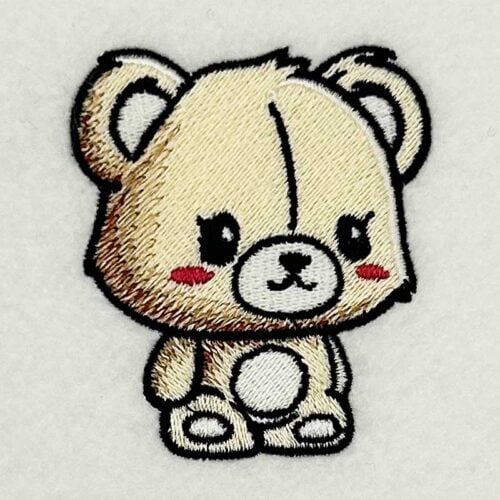 Chibi Teddy embroidery design