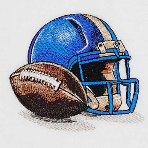 Football Helmet embroidery design