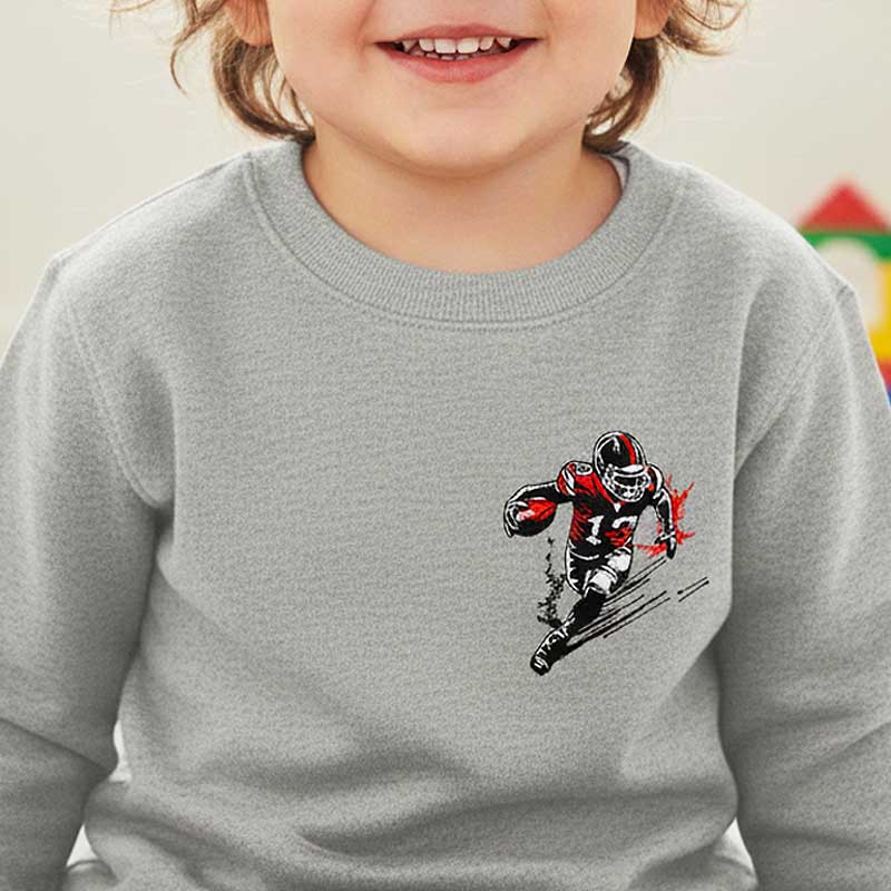 EL_FootballRunShirt | Embroidery Legacy football run sweatshirt