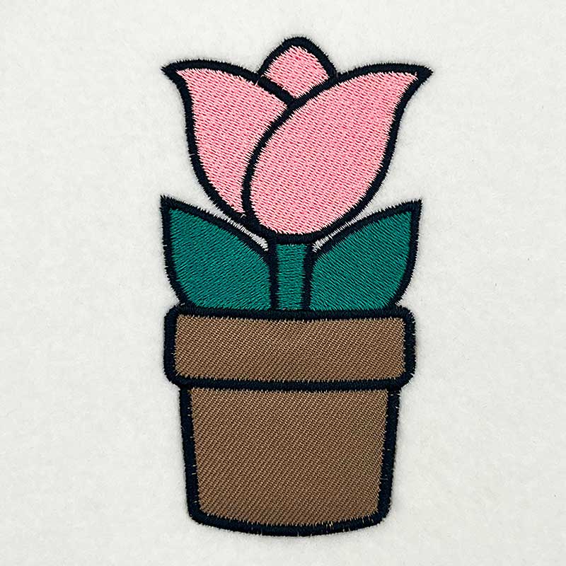 SDEA_Tulip | Embroidery Legacy Tulip applique embroidery design