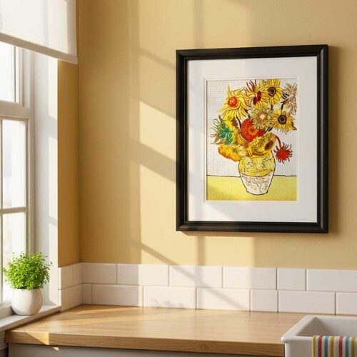 Van Gogh Sunflowers framed