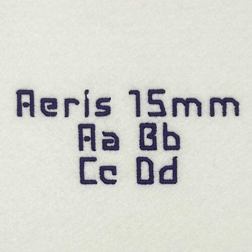Aeris 15mm ELF font