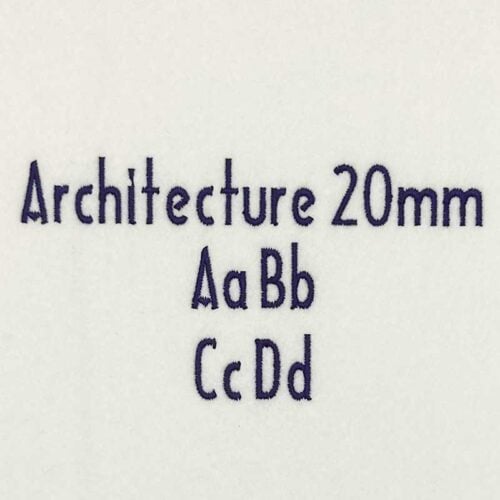 Architecture 20mm ELF font
