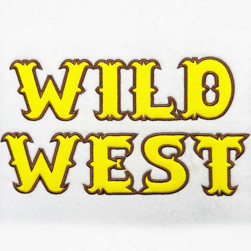 CB_WildWest2 | Embroidery Legacy Wild West font applique