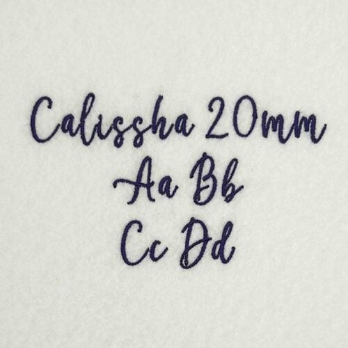 Calissha 20mm ELF font