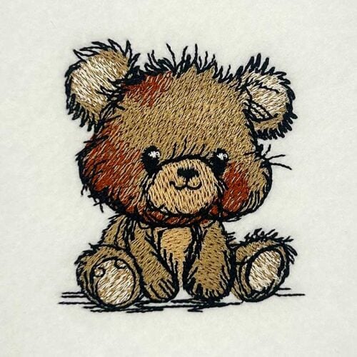 Embroidery Design: Chibi Bear 1