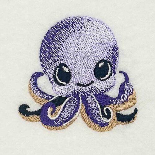 Chibi Ocotopus embroidery design