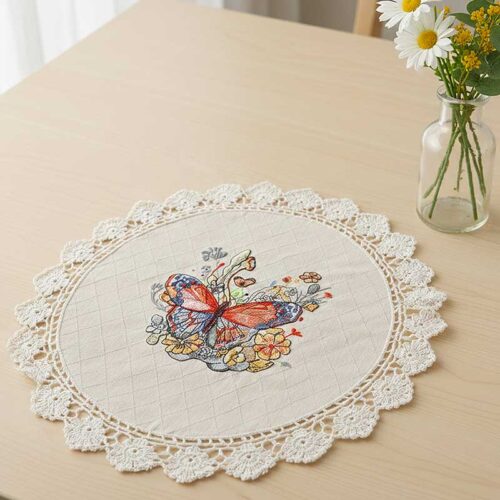 Flower butterfly 2 table topper