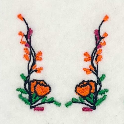 Floral Set 2 e embroidery design