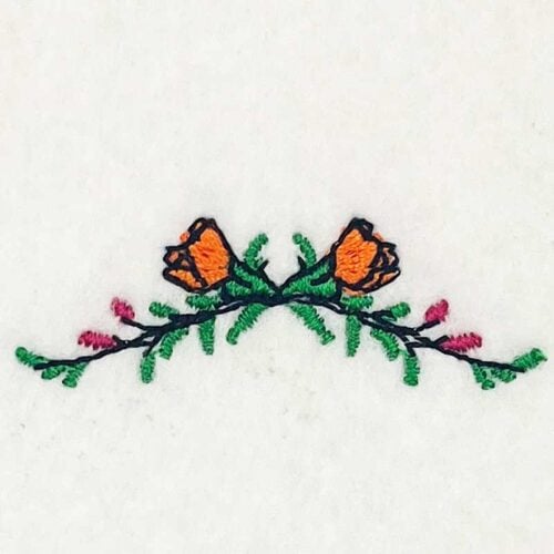 Floral Set 2 f embroidery design