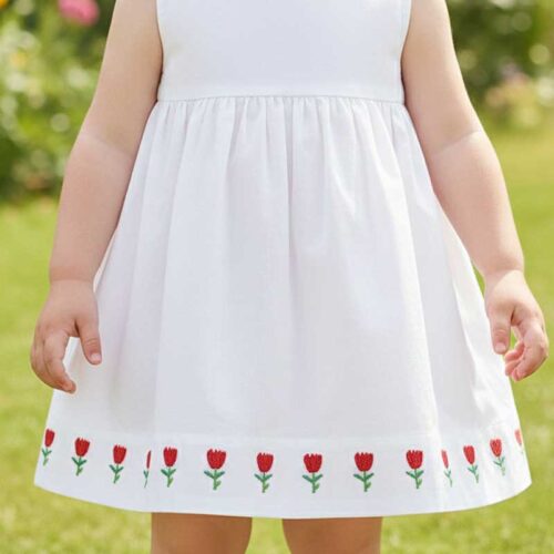 mini flower 10 dress hem