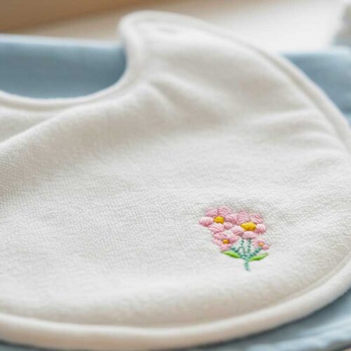mini flower 17 burp pad