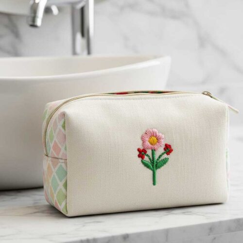mini flower 24 cosmetic bag
