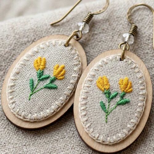 mini flower 2 earrings