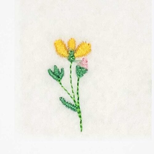 mini flower 3 embroidery design
