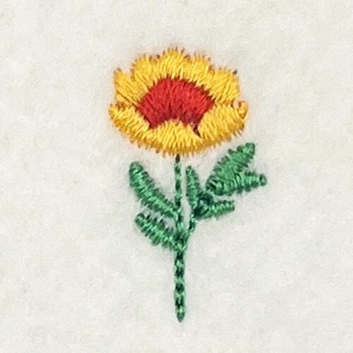 Mini flower 9 embroidery design