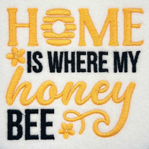 Home is where embroidery design