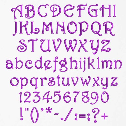 Parisian 25mm ELF font