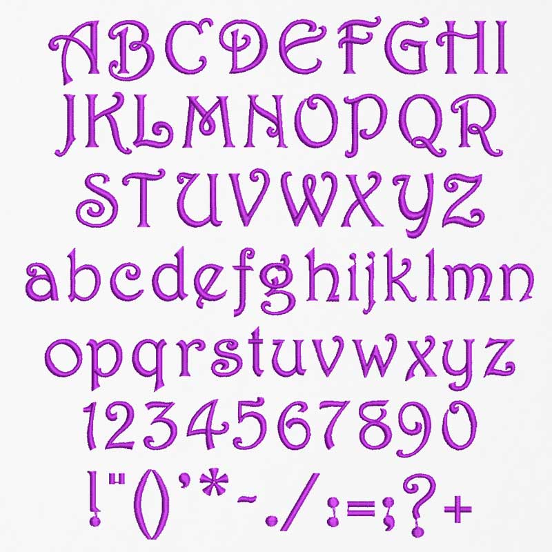 Parisian 25mm ELF font