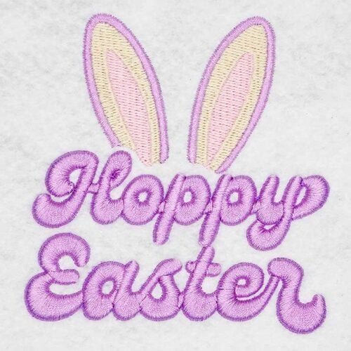 Hoppy Easter embroidery design