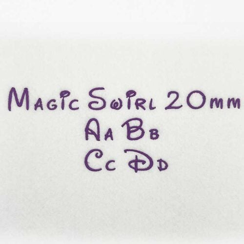 Magic Swirl 20mm elf font