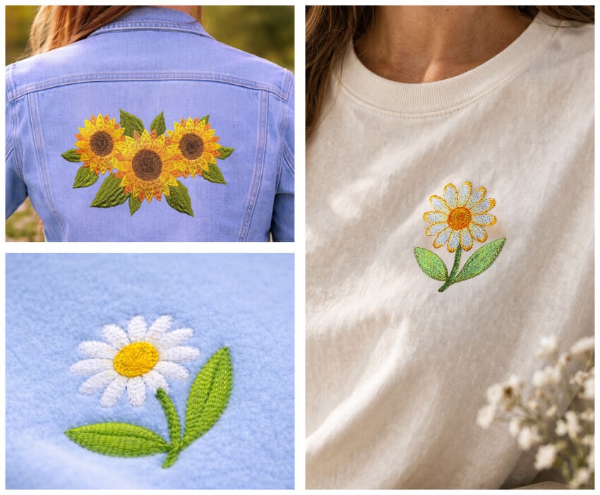 Embroidery flowers digitizing masterclass