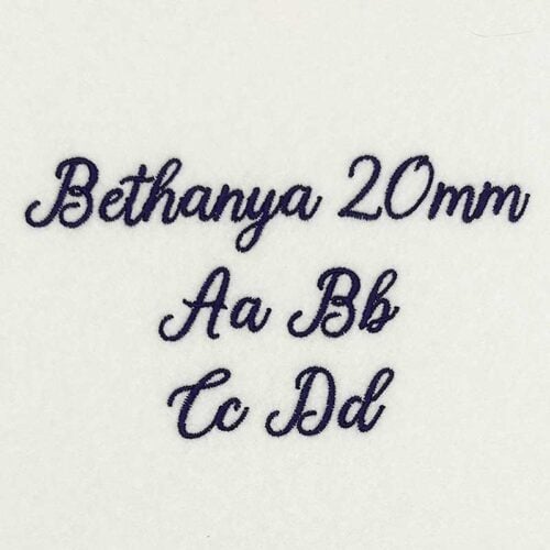 Bethanya 20mm elf font