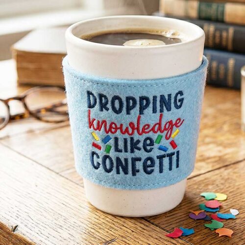 Dropping knowledge cup wrap