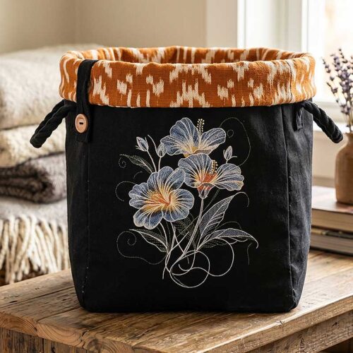 moonlight hibiscus basket