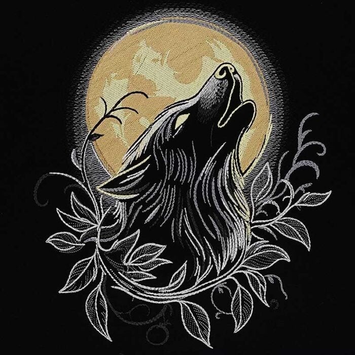 EL_MoonlightWolf_3 | Embroidery Legacy moonlight wolf embroidery design