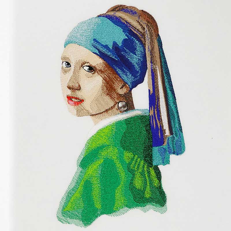 GirlwithPearlEarring | Embroidery Legacy Girl with a pearl earring embroidery design