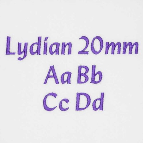 Lydian 20mm elf font