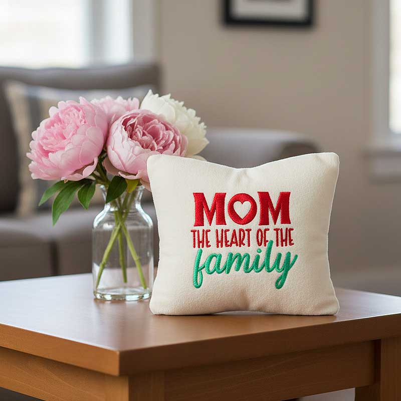 MomHeartFamilyCushion | Embroidery Legacy