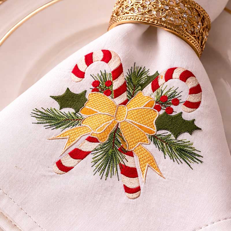 RoxanneM_HolidayNapkin | Embroidery Legacy