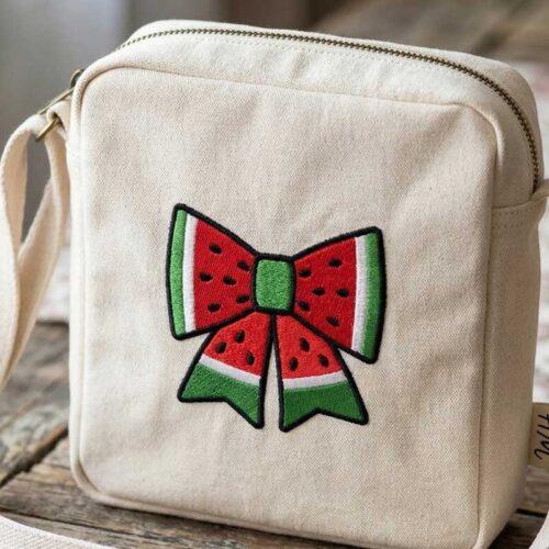 Watermelon bow purse