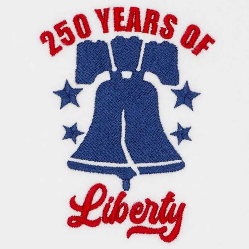 250 years liberty embroidery design