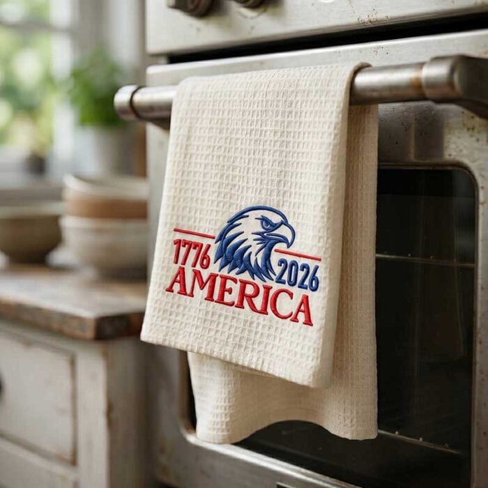 AmericaEagle_Towel | Embroidery Legacy America eagle towel