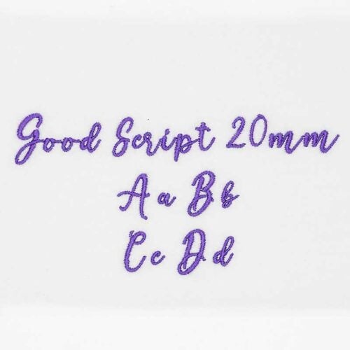 Good Script 20mm ELF font