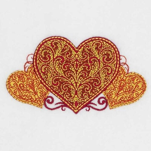 OrnateHearts | Embroidery Legacy Ornate Hearts embroidery design