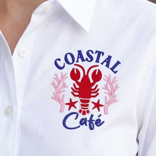 coastal cafe blouse