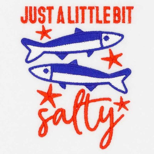 a bit salty embroidery design
