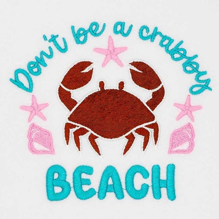 SDSB_DontBeCrabby | Embroidery Legacy don't be crabby embroidery design